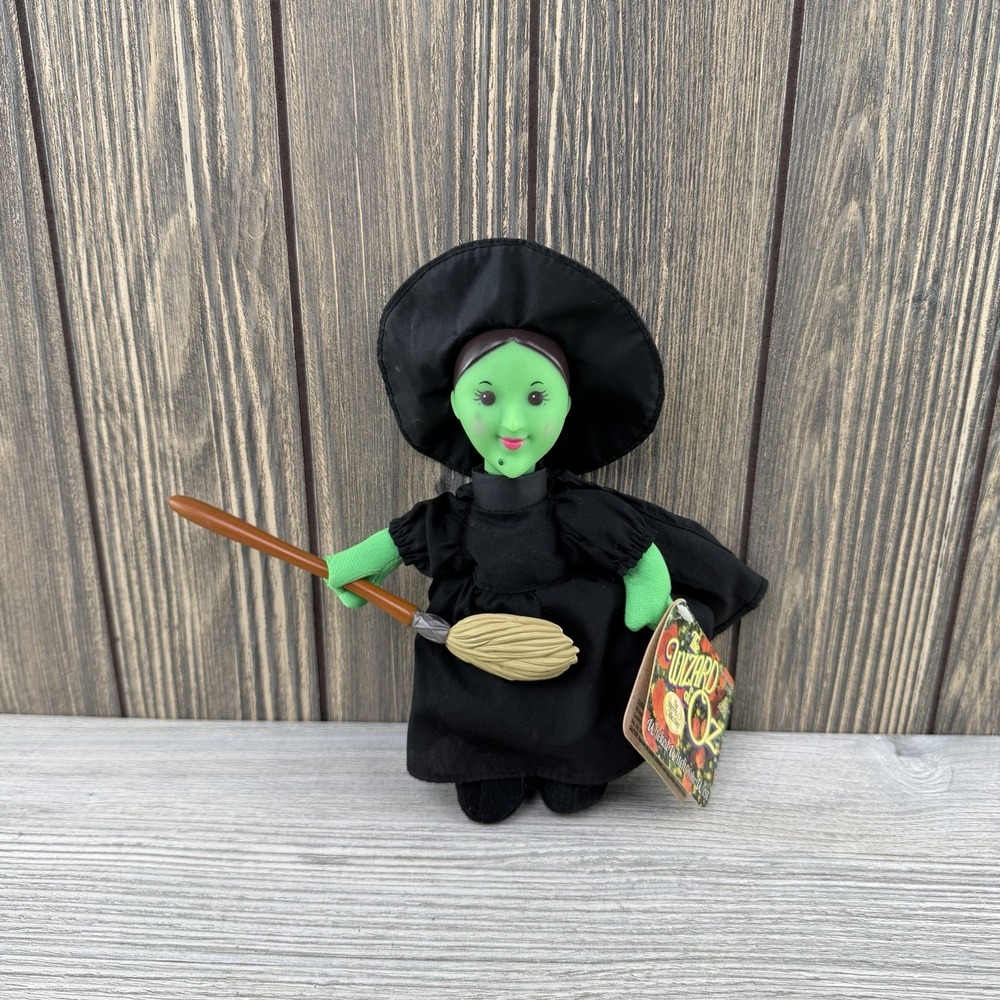Vintage 1998 Wizard of Oz Wicked Witch of The West 7" Plush Figurine With Tags